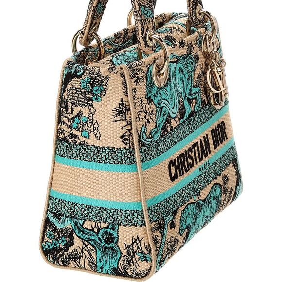 Dior Lady D-Lite Medium Canvas Tote - Picture 3 of 4